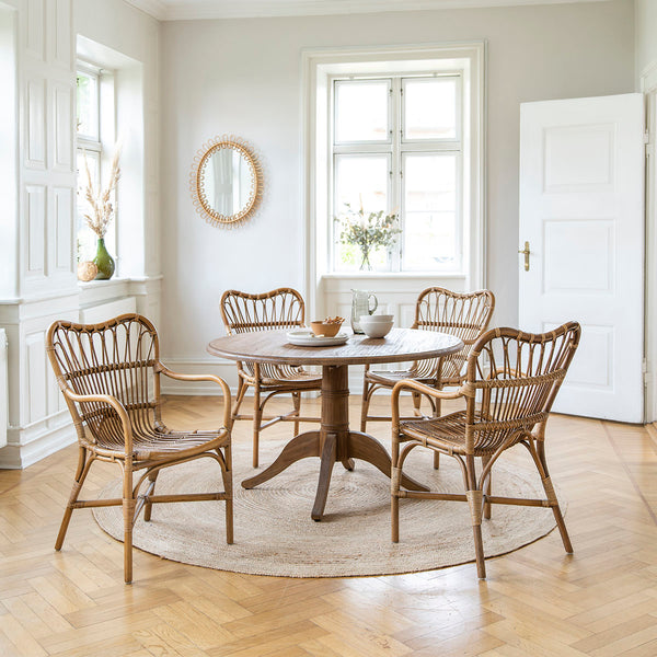 Dining room chairs store with wicker seats