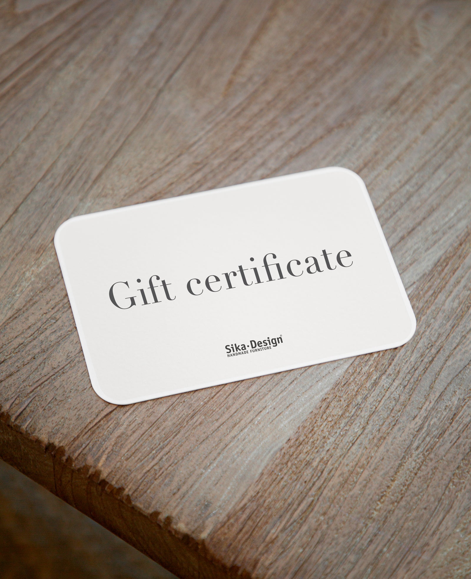 Gift certificate